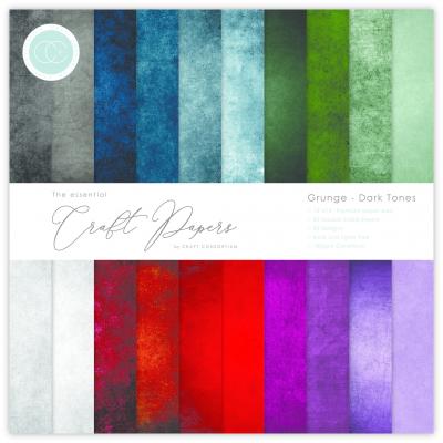 Craft Consortium Designpapier - Grunge Dark Tones